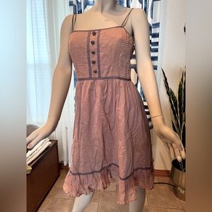 Tara Jarmon Baby Doll Toupe Dress Size Medium